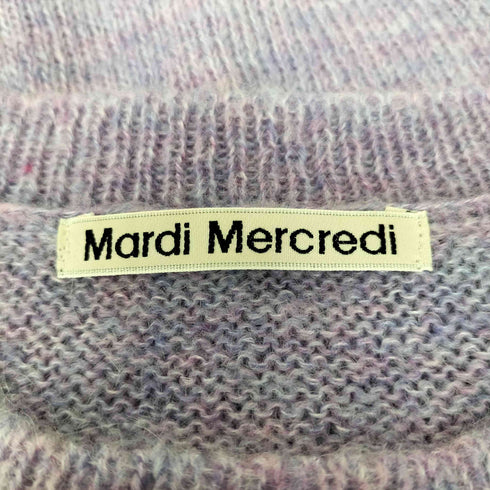 マルディメクルディ Mardi Mercredi MOHAIR TOP PUFF SLEEVE 半袖 ニット レディース ONE SIZE
