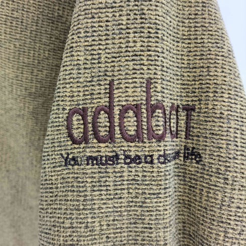 アダバット adabat 立体アニマル刺繍 プルオーバー ニット セーター メンズ