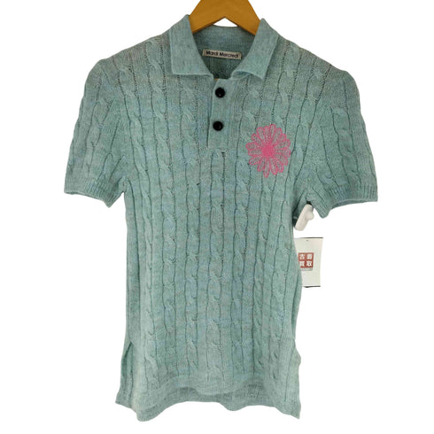 マルディメクルディ Mardi Mercredi MOHAIR CABLE TOP COLLAR SHORT SLEEVE 半袖 ニット レディース ONE SIZE