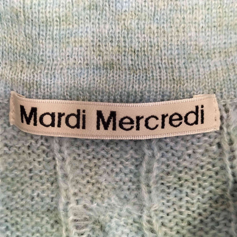 マルディメクルディ Mardi Mercredi MOHAIR CABLE TOP COLLAR SHORT SLEEVE 半袖 ニット レディース ONE SIZE