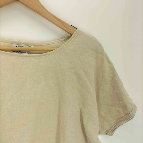90S USA製 S/S ボートネック Tシャツ レディース import:S