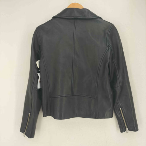 ジーナシス JEANASIS ラムレザー ダブルライダースジャケット レディース import:M