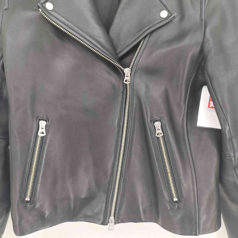 ジーナシス JEANASIS ラムレザー ダブルライダースジャケット レディース import:M