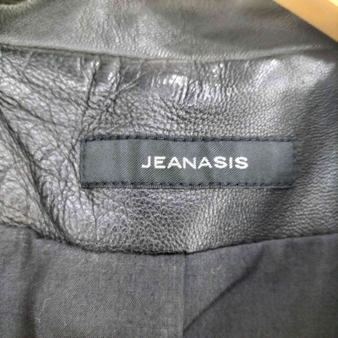 ジーナシス JEANASIS ラムレザー ダブルライダースジャケット レディース import:M