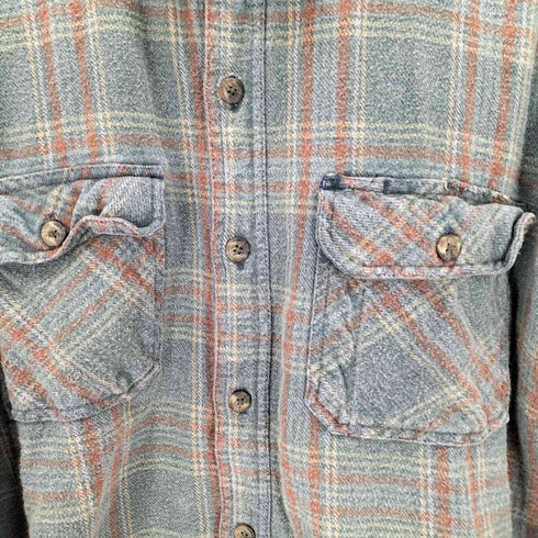 Schmidt Work Wear 2ポケ フラップ フランネルシャツ メンズ JPN:XL