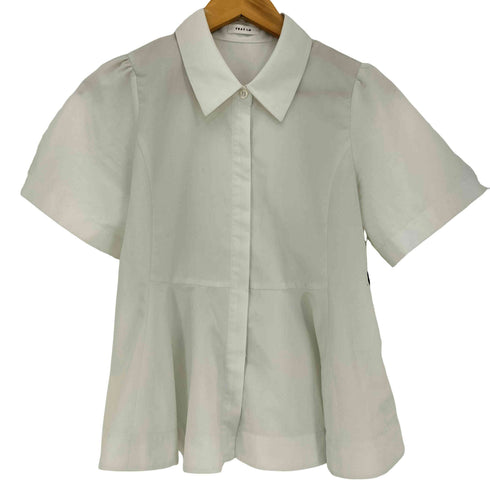 フレイアイディー FRAY I.D 26ss LUMISHADE ペプラムシャツ ウォッシャブル レディース ONE SIZE