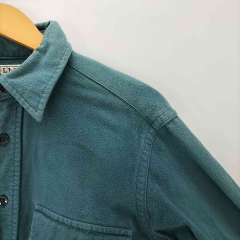 エルエルビーン L.L.Bean FREEPORT MAINE 70-80S USA製 L/S シャモアクロス クロップド ショート シャツ 短丈 メンズ 15