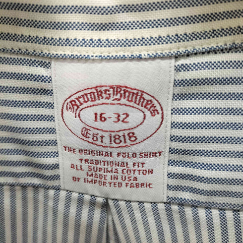 ブルックスブラザーズ BROOKS BROTHERS USA製 トラディショナルフィット オックスフォード ボタンダウンシャツ メンズ 16-32