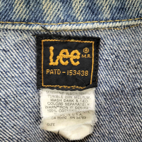リー Lee 80s USA製 PATD-153438 4ポケ デニム トラッカージャケット メンズ JPN:L