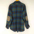 ペンドルトン PENDLETON 70S USA製 配色チェック エルボーパッチ ウールシャツ メンズ JPN:XL