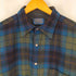 ペンドルトン PENDLETON 70S USA製 配色チェック エルボーパッチ ウールシャツ メンズ JPN:XL