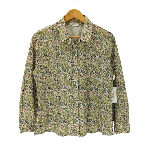 Savoir 花柄 フラワー ボタニカル ブラウス シャツ レディース JPN:L