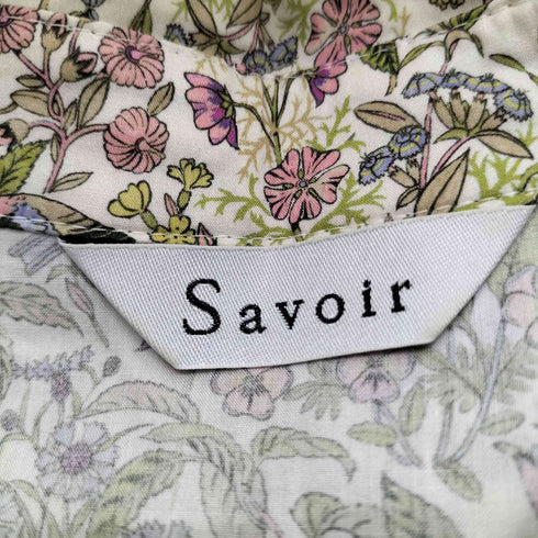 Savoir 花柄 フラワー ボタニカル ブラウス シャツ レディース JPN:L