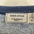メゾンキツネ MAISON KITSUNE コットン100 前V ロゴワッペン ラグランスリーブ 半袖 スウェット メンズ M