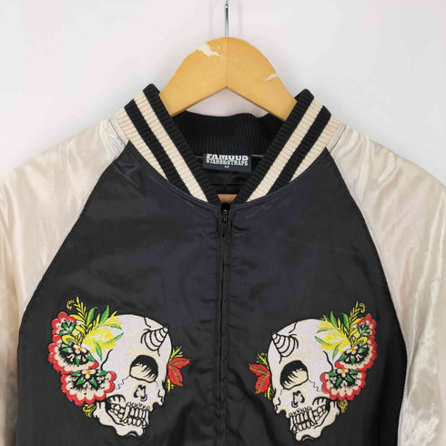 ミシカ MISHKA FAMOUS STARS AND STRAPS/ スカル 虎刺繍 スーベニアジャケット スカジャン メンズ JPN:M