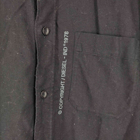 ディーゼル DIESEL 刺繍デザイン 長袖シャツ メンズ import:M