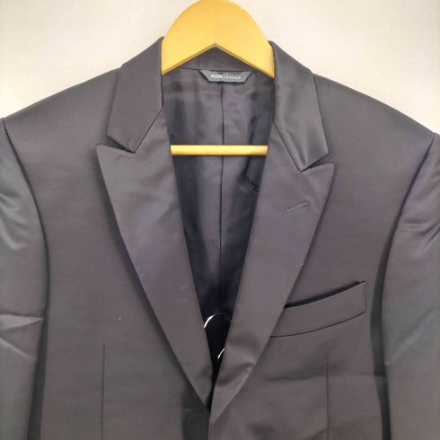 CARLO PIGNATELLI カルロピニャテッリ イタリア製 レーヨンウール 光沢 テーラードジャケットパンツ セットアップ メンズ 48