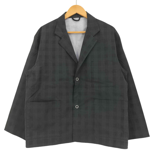 デサントポーズ DESCENTE PAUSE 撥水 チェック ワイドテーラードジャケット メンズ JPN:S