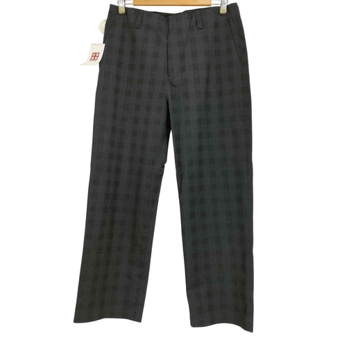 デサントポーズ DESCENTE PAUSE CHECK WIDE TAPERED PANTS チェックワイドテーパードパンツ メンズ JPN:S