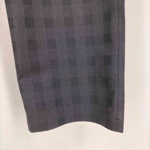 デサントポーズ DESCENTE PAUSE CHECK WIDE TAPERED PANTS チェックワイドテーパードパンツ メンズ JPN:S