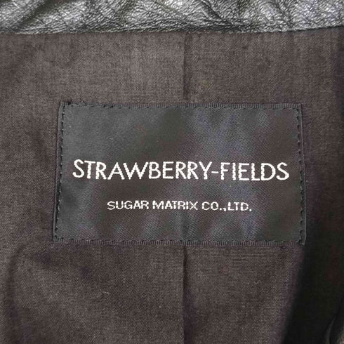 ストロベリーフィールズ STRAWBERRY-FIELDS ラムレザー ダブルライダース ジャケット レディース JPN:1
