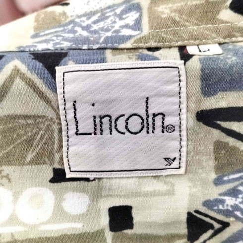 LINCOLN 開襟 総柄 シャツ メンズ JPN:L