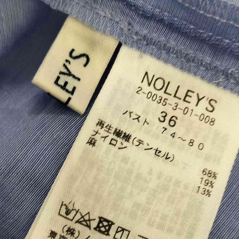 ノーリーズ NOLLEY’S シアースラブフレンチスリーブ2WAYブラウス レディース JPN:36