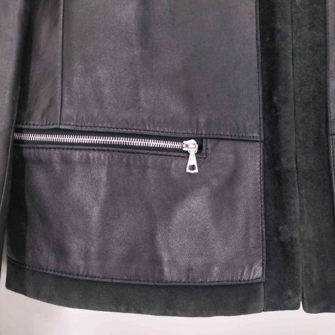 ドゥロワー Drawer ラムレザー フック ノーカラー ジャケット レディース JPN:40