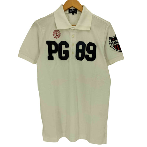 パーリーゲイツ PEARLY GATES ロゴワッペン 鹿の子 半袖ポロシャツ メンズ JPN:4
