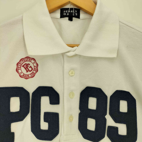 パーリーゲイツ PEARLY GATES ロゴワッペン 鹿の子 半袖ポロシャツ メンズ JPN:4