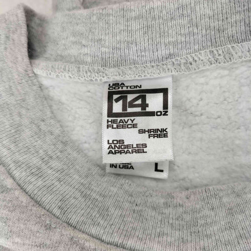 ロサンゼルスアパレル Los Angeles Apparel USA製 14oz スウェット トレーナー メンズ L