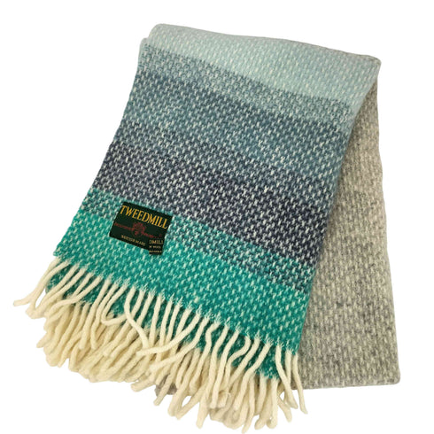 ツイードミル TWEEDMILL ウール100 フリンジ マフラー レディース