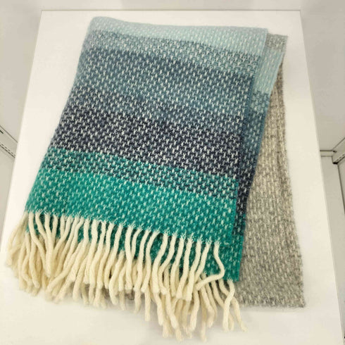 ツイードミル TWEEDMILL ウール100 フリンジ マフラー レディース