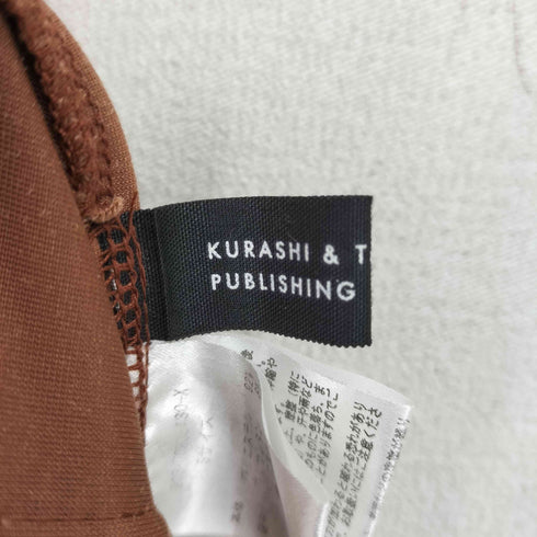 クラシアンドトリップスパブリッシング KURASHI & Trips PUBLISHING 品よく揺れる大人のベロアパンツ テラコッタオレンジ レディース JPN:S