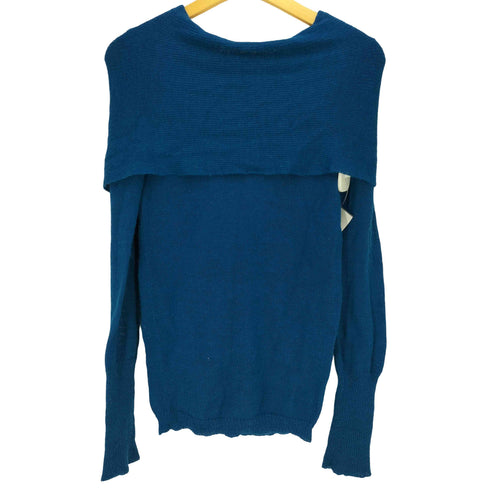 ビーシービージーマックスアズリア BCBG MAXAZRIA ナイロン混 アルパカ リボン ケープ ニット レディース import:S