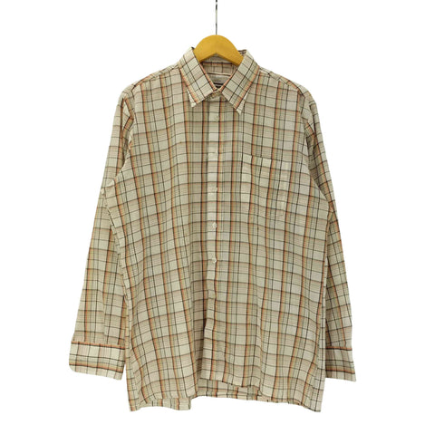 シアーズ Sears 60-70S L/S チェック ボックス シアー シャツ 襟芯 メンズ import:L