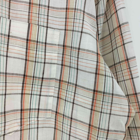 シアーズ Sears 60-70S L/S チェック ボックス シアー シャツ 襟芯 メンズ import:L