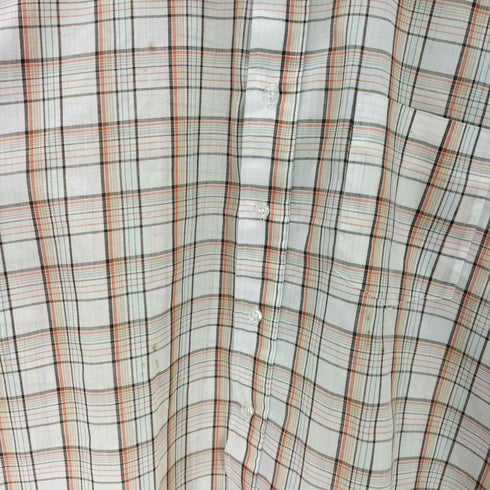 シアーズ Sears 60-70S L/S チェック ボックス シアー シャツ 襟芯 メンズ import:L