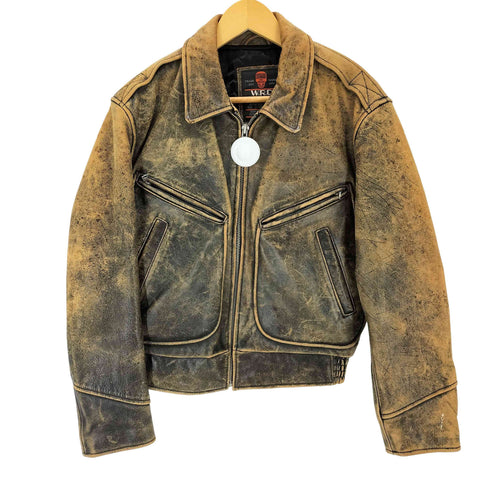 シェビニオン CHEVIGNON GENUINE LEATHER 本革 レザージャケット メンズ M