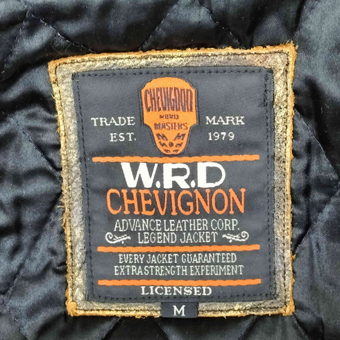 シェビニオン CHEVIGNON GENUINE LEATHER 本革 レザージャケット メンズ M