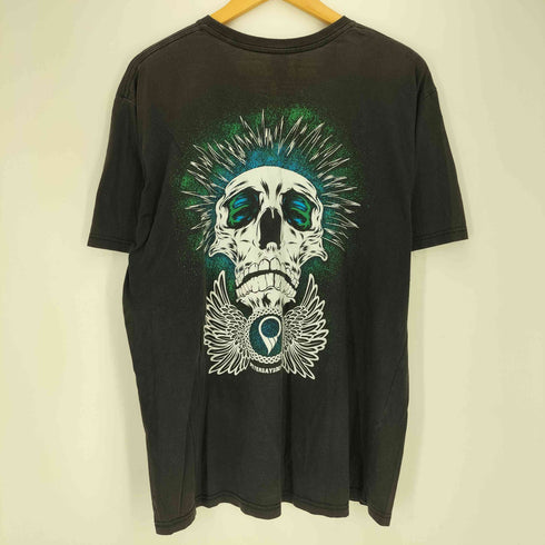 PETERSAYSDENIM 両面プリント スカル クルーネックTシャツ メンズ