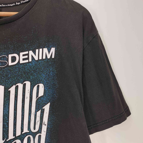 PETERSAYSDENIM 両面プリント スカル クルーネックTシャツ メンズ