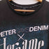 PETERSAYSDENIM 両面プリント スカル クルーネックTシャツ メンズ