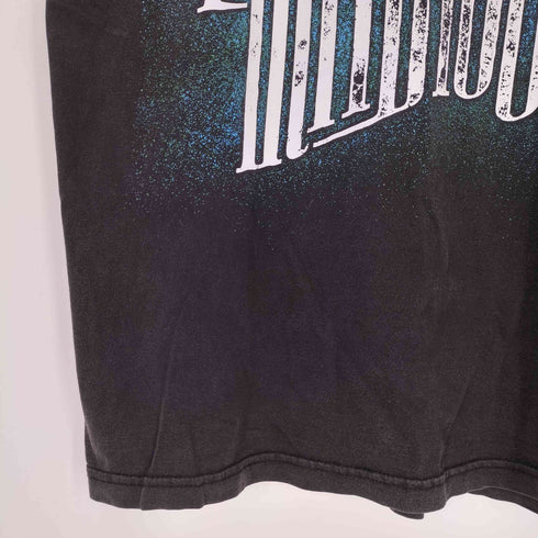 PETERSAYSDENIM 両面プリント スカル クルーネックTシャツ メンズ