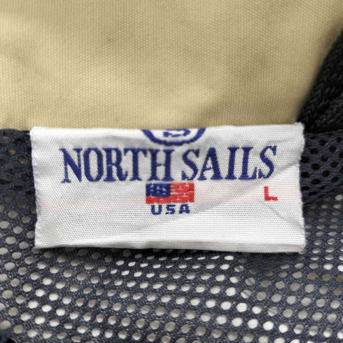 NORTH SAILS USA 90-00S OLD 裏地メッシュ フルジップ セーラー マリン スウィングトップ ブルゾン ジャケット メンズ import:L