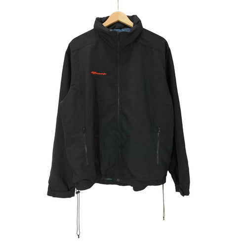 ランズエンド LANDS END 裏地 メッシュ パッカブル フード 企業ロゴ ナイロン シェル ブルゾン ジャケット ブラック 裾ドローコード メンズ import:L