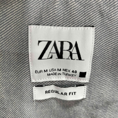 ザラ ZARA ワークシャツジャケット メンズ import:M