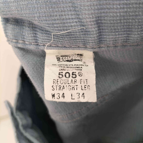 リーバイス Levis コロンビア製 2000年製 505-3814 コーデュロイ ボタン裏748 メンズ W34/L34