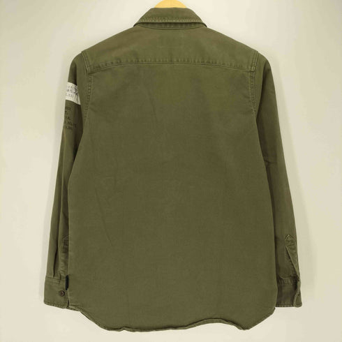 アヴィレックス AVIREX ミリタリーシャツ L/S EMB SH HALO メンズ FREE