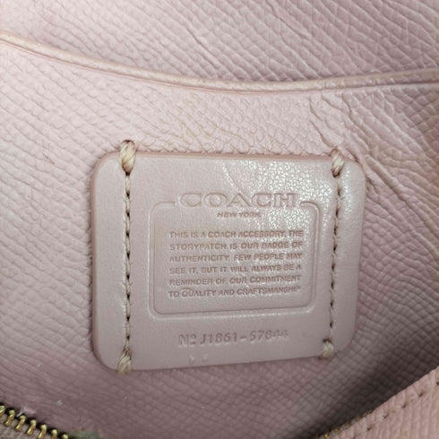 コーチ COACH クロスグレイン レザーポーチ レディース